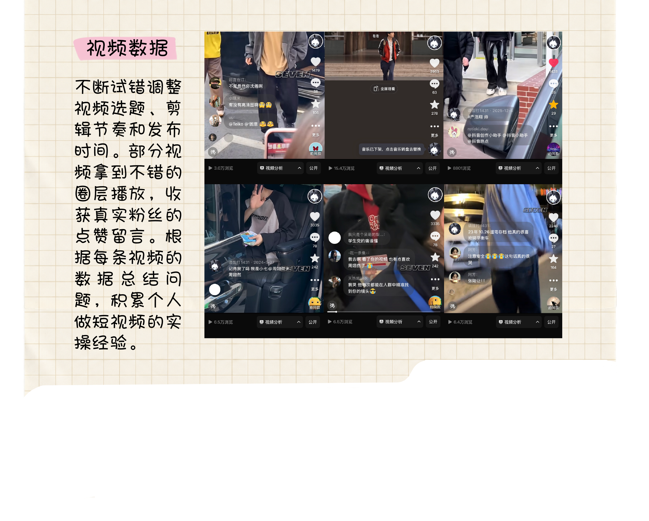 抖音账号视频数据